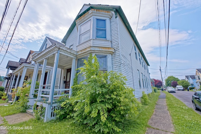 6 123rd St, Troy, NY 12182 - view of property exterior with covered porch