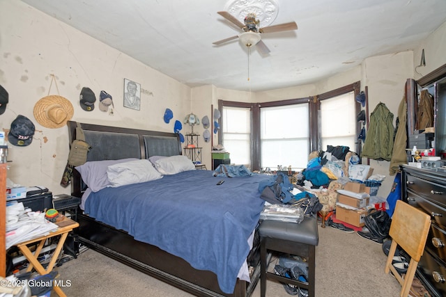 6 123rd St, Troy, NY 12182 - carpeted bedroom featuring a ceiling fan