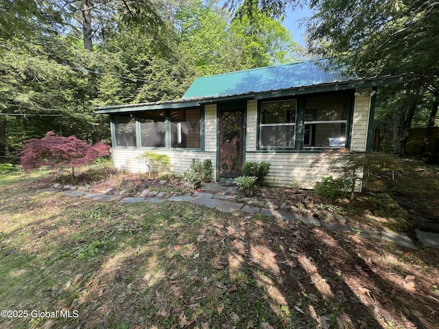 847 Lake Ave, Lake Luzerne, NY 12846 - view of front of house with a metal roof