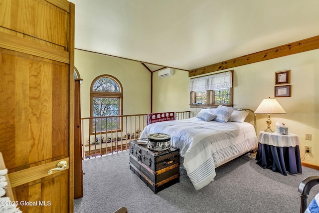 2555 County Highway 22, Exeter, NY 13315 - carpeted bedroom featuring a wall unit AC and baseboards