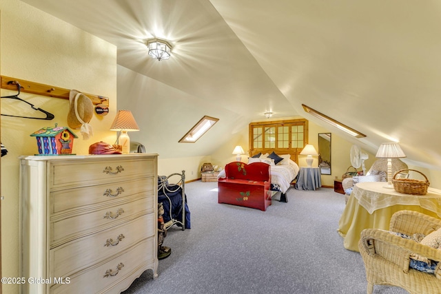 2555 County Highway 22, Exeter, NY 13315 - bedroom with lofted ceiling and carpet floors