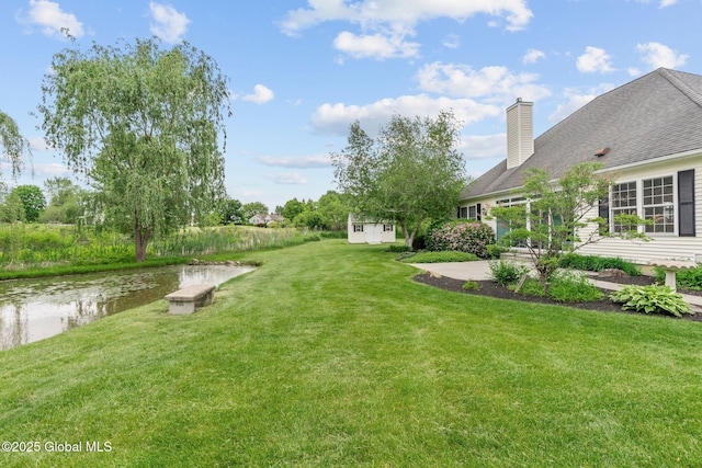 6 Rose Ct, Malta, NY 12019 - view of green lawn with a water view