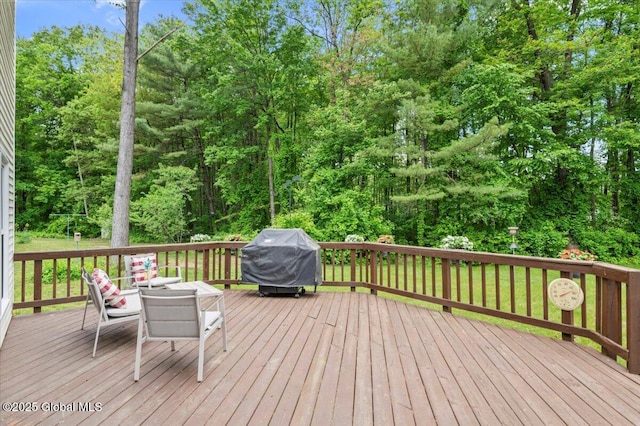 15 Iris Ave, Moreau, NY 12803 - deck featuring a grill