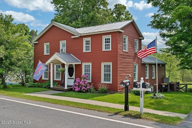 212 County Route 70, Stillwater, NY 12170 - view of front of property with metal roof
