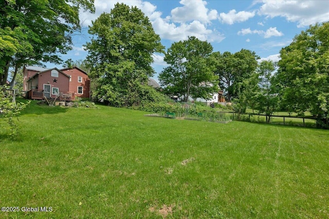 212 County Route 70, Stillwater, NY 12170 - view of yard featuring a wooden deck