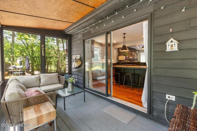 162 Methodist Farm Rd, Sand Lake, NY 12018 - sunroom with an outdoor hangout area