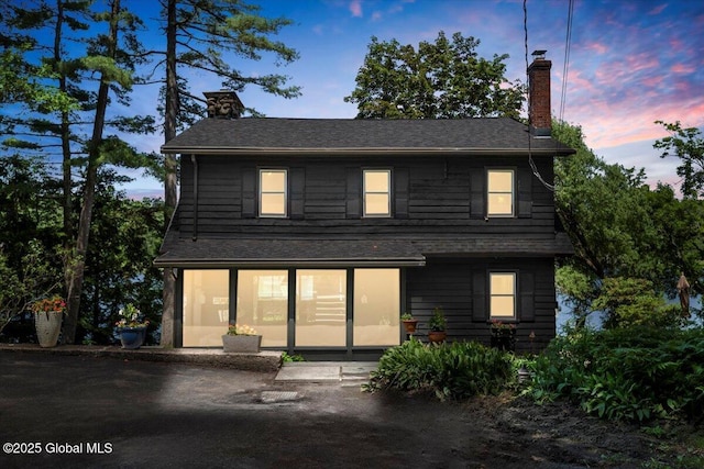 162 Methodist Farm Rd, Sand Lake, NY 12018 - view of front facade with a chimney and roof with shingles