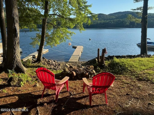 17 Oak Cir, Day, NY 12835 - dock featuring a water and mountain view