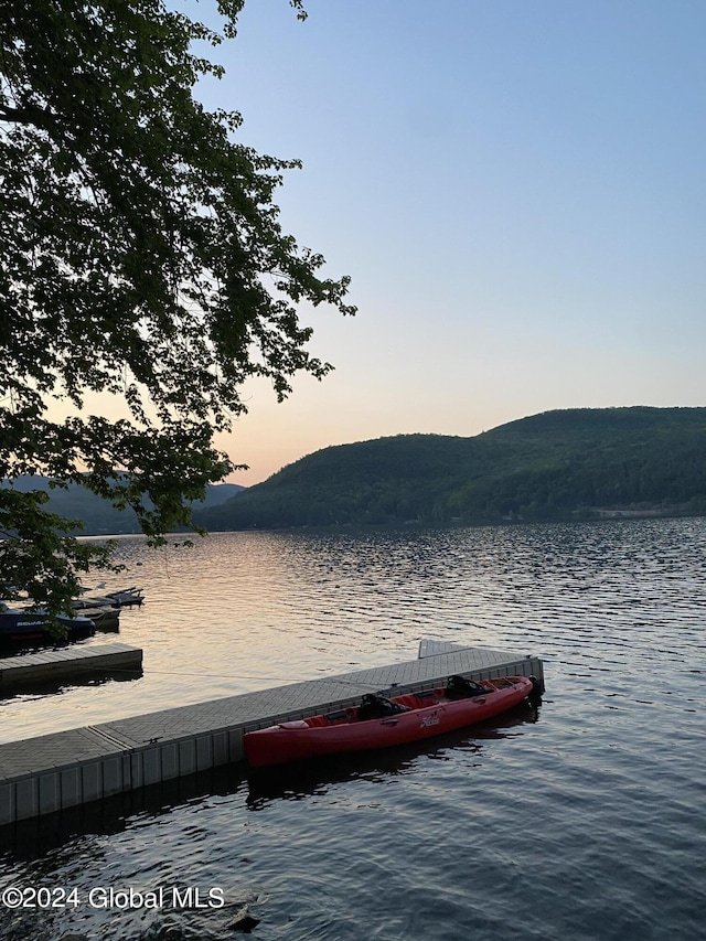 17 Oak Cir, Day, NY 12835 - dock area featuring a water and mountain view