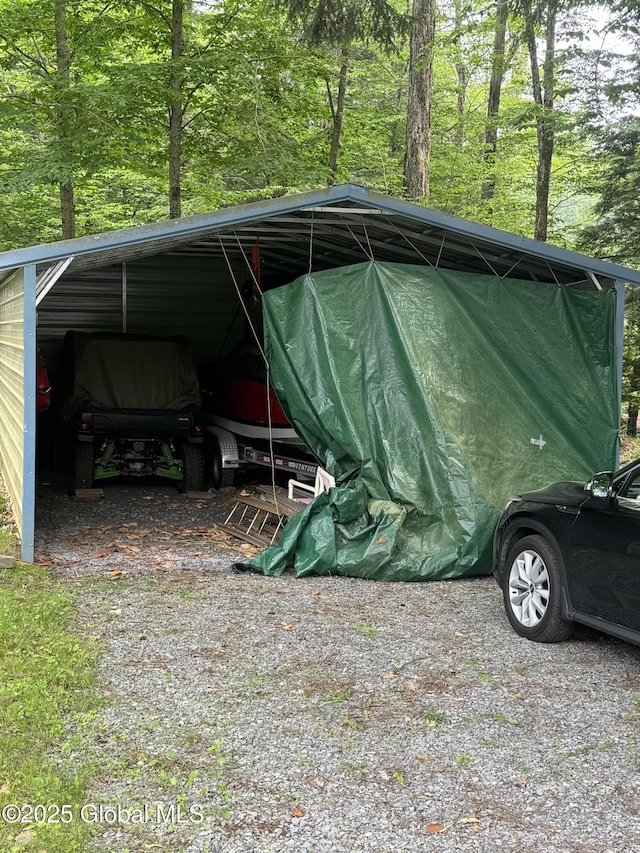 17 Oak Cir, Day, NY 12835 - view of parking / parking lot featuring a carport