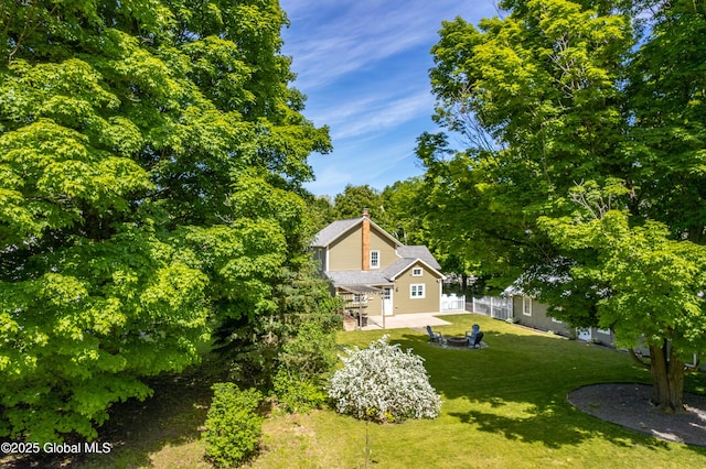 784 Ny Highway 351, Poestenkill, NY 12140 - view of property exterior with a chimney and a patio