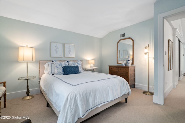 20 Darroch Rd, Bethlehem, NY 12054 - bedroom featuring light carpet and vaulted ceiling