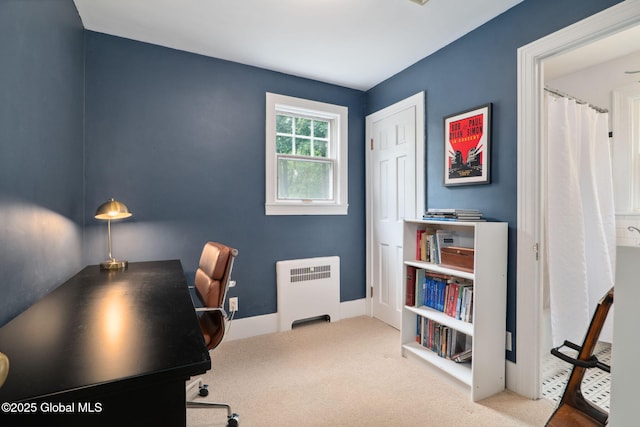 20 Darroch Rd, Bethlehem, NY 12054 - home office featuring radiator heating unit and carpet floors