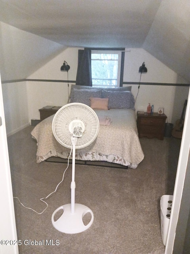 51 Coleman Ave, Hudson Falls, NY 12839 - carpeted bedroom featuring lofted ceiling