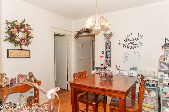 210 N Ballston Ave, Scotia, NY 12302 - dining space featuring a chandelier and light wood finished floors