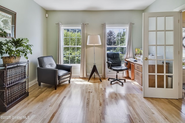 9 Oakline Ct, Niskayuna, NY 12309 - office space featuring plenty of natural light, light wood-style flooring, and baseboards