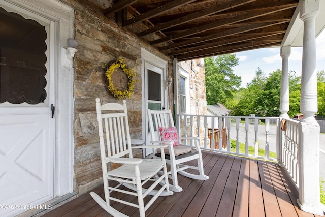 98 George St, Fort Ann, NY 12827 - view of wooden deck