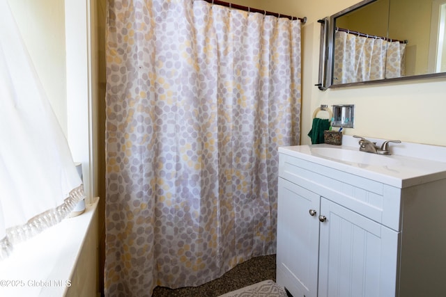 98 George St, Fort Ann, NY 12827 - full bath featuring vanity and a shower with shower curtain