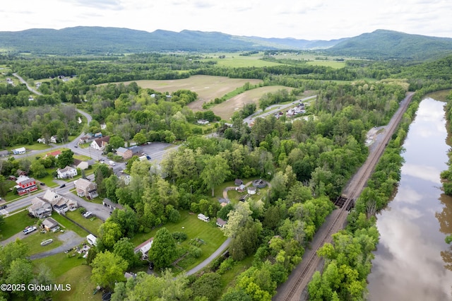 98 George St, Fort Ann, NY 12827 - aerial view of a water and mountain view and a forest