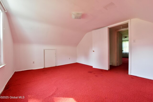 102 Willow St, Guilderland, NY 12084 - bonus room featuring vaulted ceiling and carpet floors