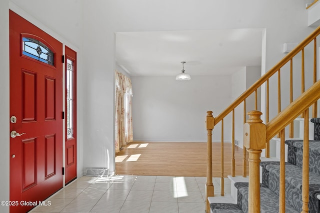 19 Runnel Dr, Colonie, NY 12304 - tiled entrance foyer with stairs