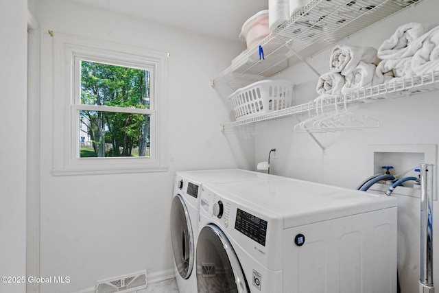 19 Runnel Dr, Colonie, NY 12304 - laundry room featuring washer and clothes dryer, baseboards, and light marble finish floors