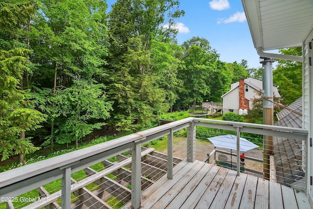 21 Hemlock Dr, Greenfield, NY 12833 - view of deck