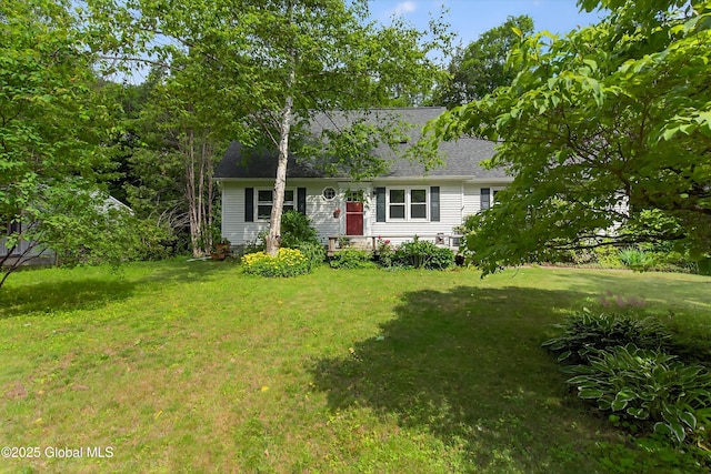 21 Hemlock Dr, Greenfield, NY 12833 - cape cod-style house with a front lawn and roof with shingles