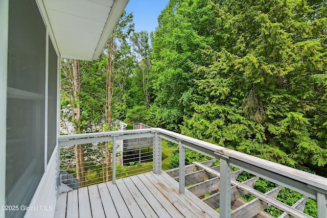 21 Hemlock Dr, Greenfield, NY 12833 - view of wooden deck