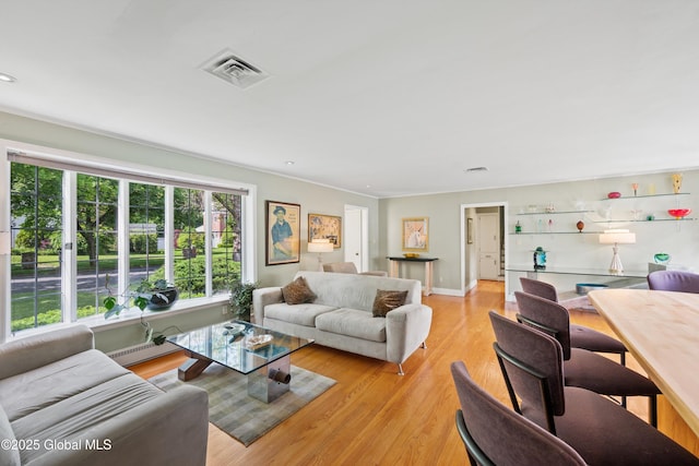 38 Horicon Ave, Glens Falls, NY 12801 - living area featuring light wood-style floors and recessed lighting