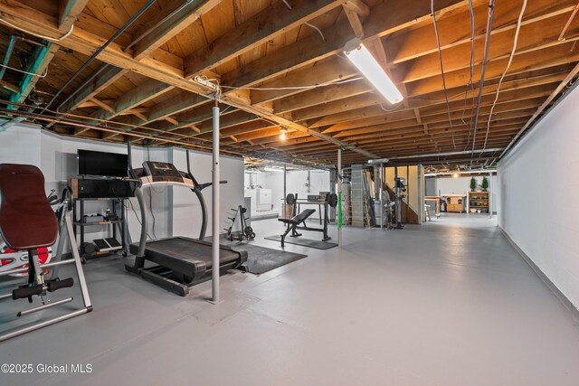 38 Horicon Ave, Glens Falls, NY 12801 - exercise room with washer / clothes dryer
