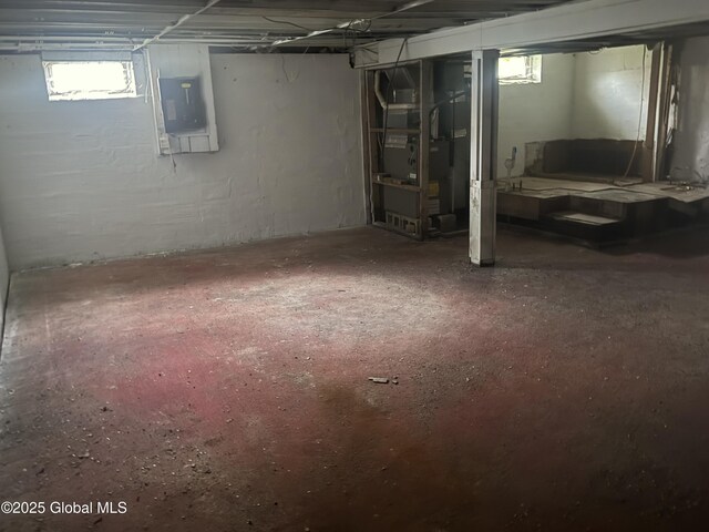 63 Ormond St, Albany, NY 12203 - below grade area with electric panel and plenty of natural light
