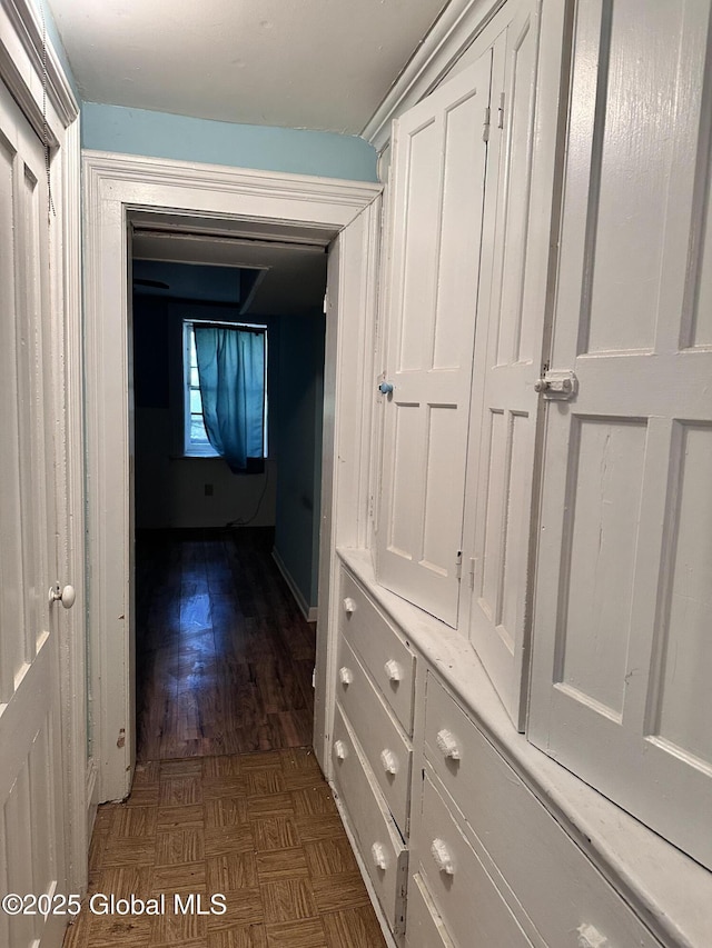 369 Madison Ave, Albany, NY 12210 - corridor featuring parquet flooring