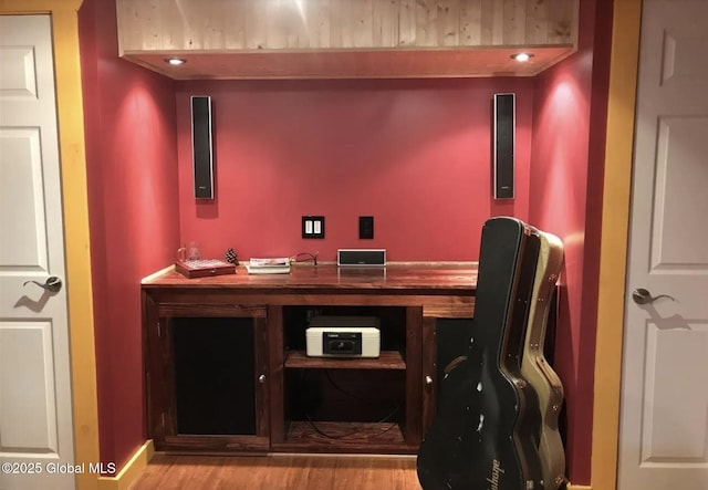 302 Pennsylvania Ave, Johnstown, NY 12095 - office area featuring wood finished floors and baseboards