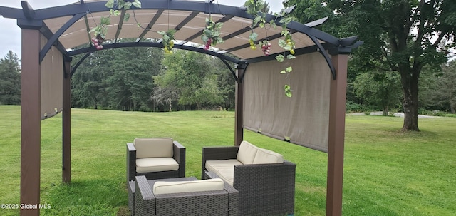 302 Pennsylvania Ave, Johnstown, NY 12095 - view of patio / terrace featuring a pergola