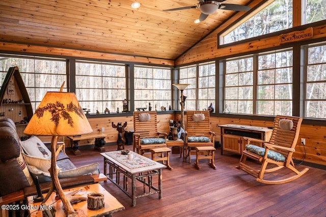 60AND0 Federal Hill Rd, Bolton, NY 12814 - sunroom with vaulted ceiling