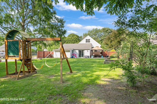 2400 Curry Rd, Schenectady, NY 12303 - view of yard with a playground and a gazebo