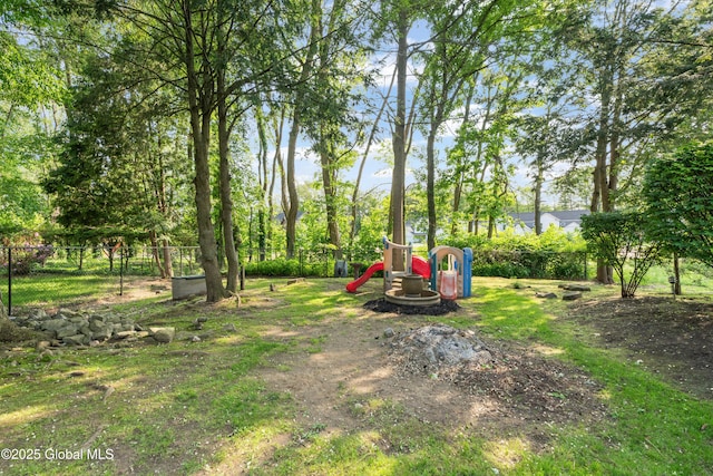 2400 Curry Rd, Schenectady, NY 12303 - view of yard with a playground