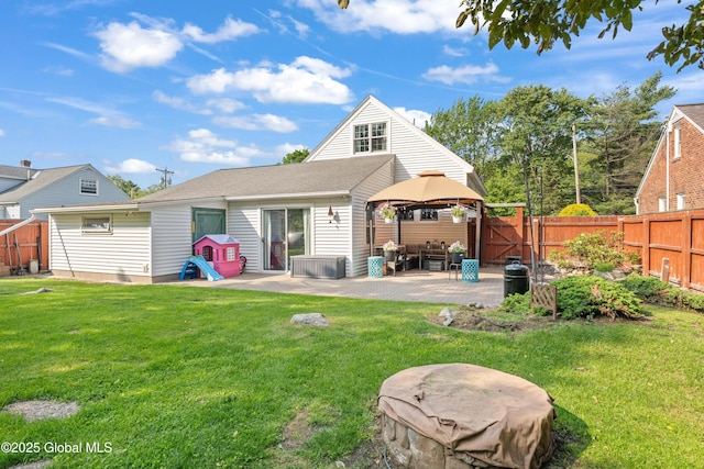 2400 Curry Rd, Schenectady, NY 12303 - back of house featuring a patio, a gazebo, and a gate
