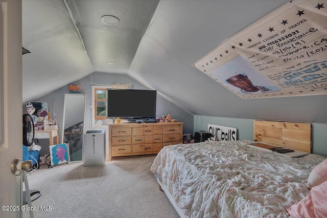 3287 Ny Highway 43, Sand Lake, NY 12018 - carpeted bedroom featuring lofted ceiling
