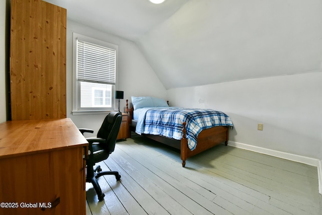 235 Maple Ave, Saratoga Springs, Inside, NY 12866 - bedroom featuring lofted ceiling, light wood finished floors, and an office area