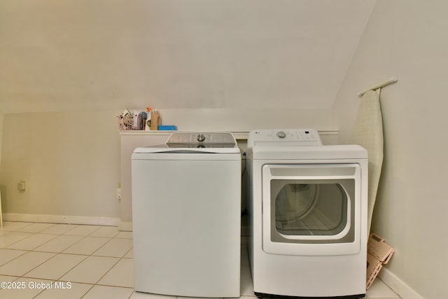 235 Maple Ave, Saratoga Springs, Inside, NY 12866 - washroom with washing machine and clothes dryer and light tile patterned flooring