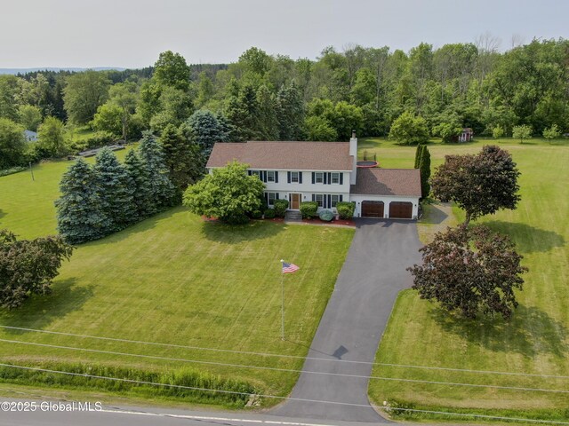 540 Mohawk Dr, Mohawk, NY 12068 - view from above of property featuring a forest