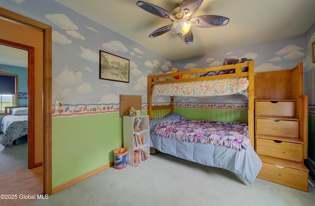 540 Mohawk Dr, Mohawk, NY 12068 - bedroom with carpet flooring and a ceiling fan