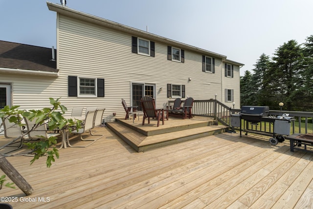 540 Mohawk Dr, Mohawk, NY 12068 - wooden deck featuring area for grilling