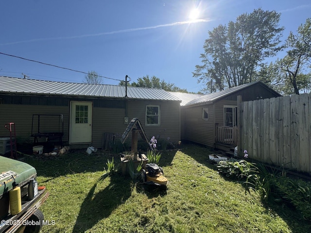 351 Gansevoort Rd, Moreau, NY 12828 - rear view of house with metal roof