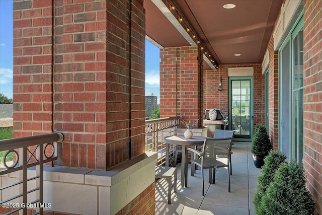 268 Broadway Unit 607, Saratoga Springs, Inside, NY 12866 - view of patio featuring a balcony