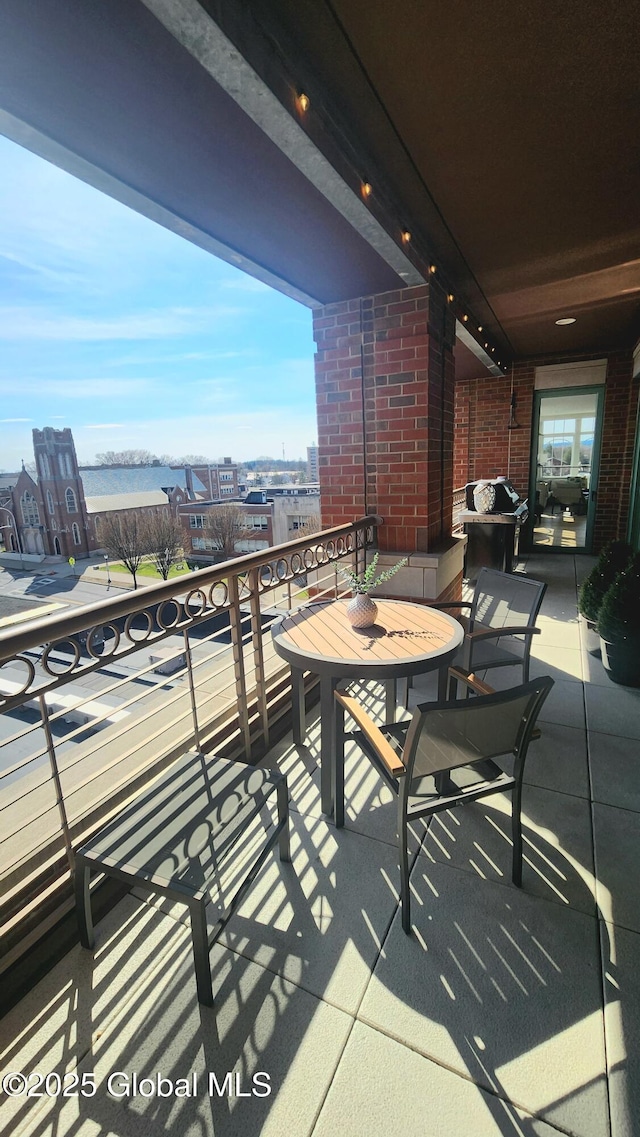 268 Broadway Unit 607, Saratoga Springs, Inside, NY 12866 - balcony with grilling area and a water view
