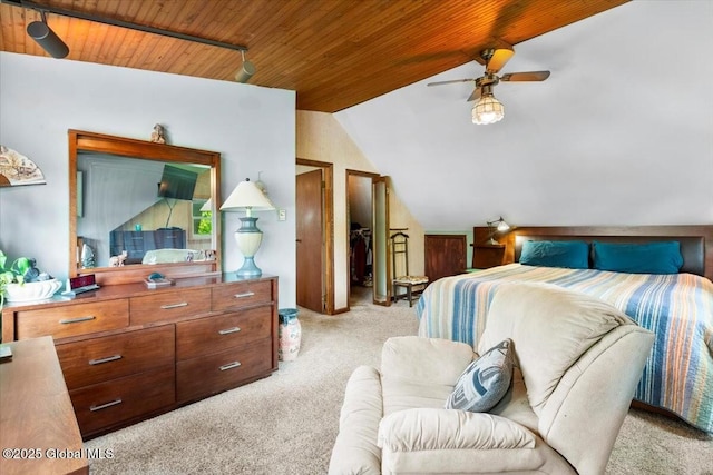 92 Fiddlers Ln, Colonie, NY 12110 - carpeted bedroom featuring vaulted ceiling