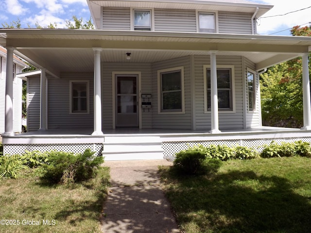 3 Grove St, Bethlehem, NY 12054 - property entrance featuring covered porch
